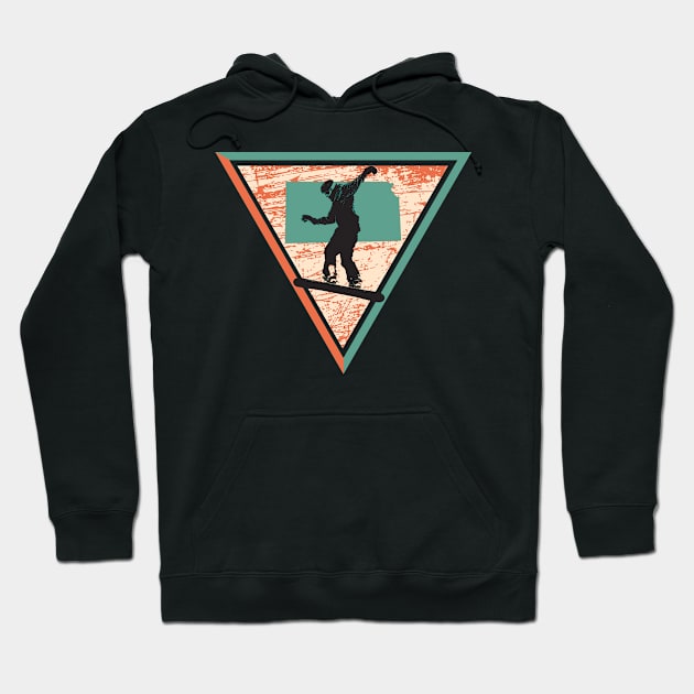 Snowboarder from Kansas USA Hoodie by LiquidLine